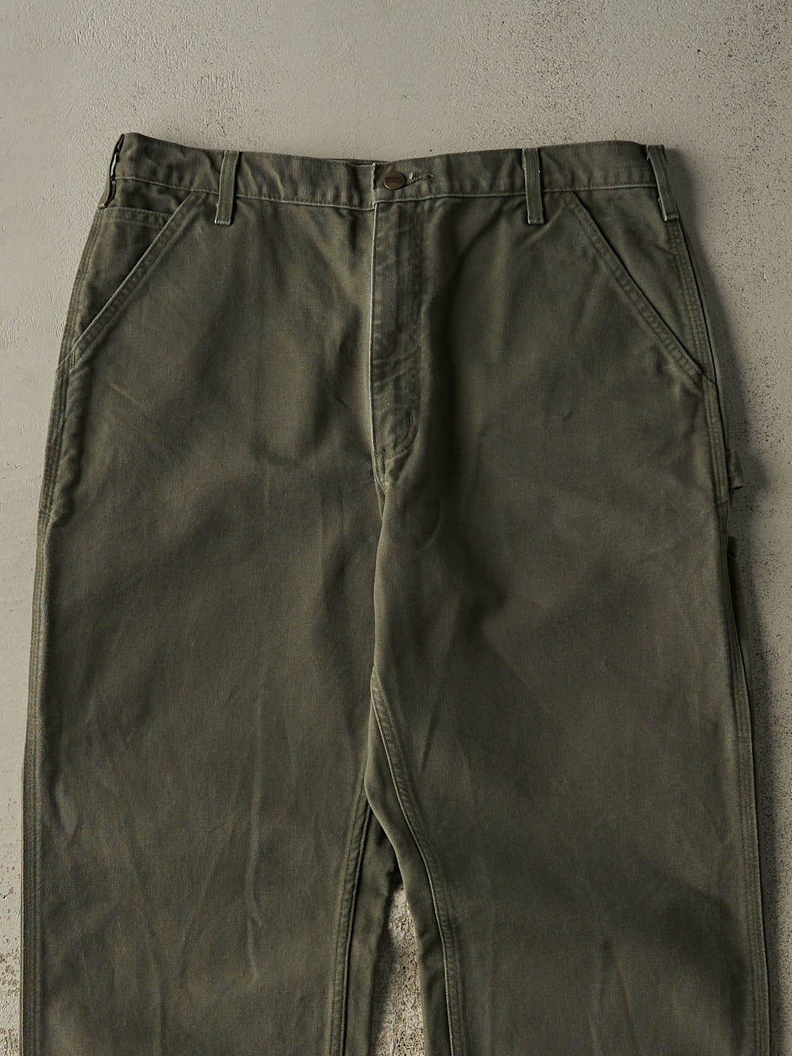 Vintage Y2K Green Carhartt Carpenter Pants (35x34)