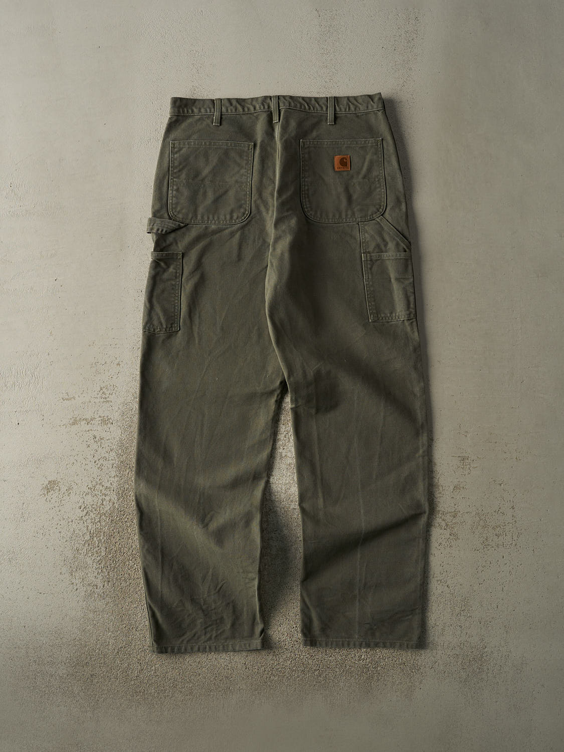 Vintage Y2K Green Carhartt Carpenter Pants (35x34)