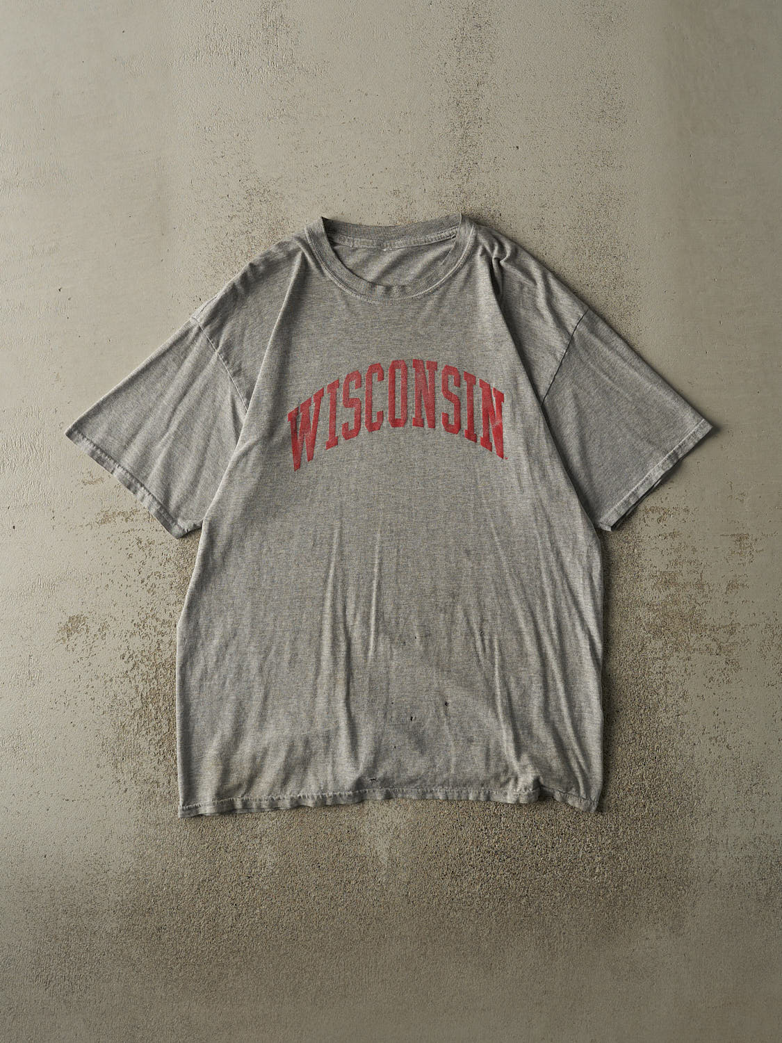 Vintage 90s Grey University of Wisconsin Tee (L/XL)