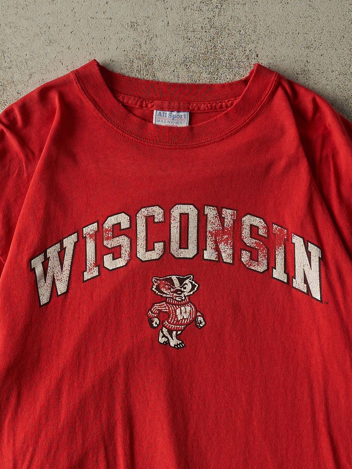 Vintage 90s Red University of Wisconsin Badgers Tee (L)