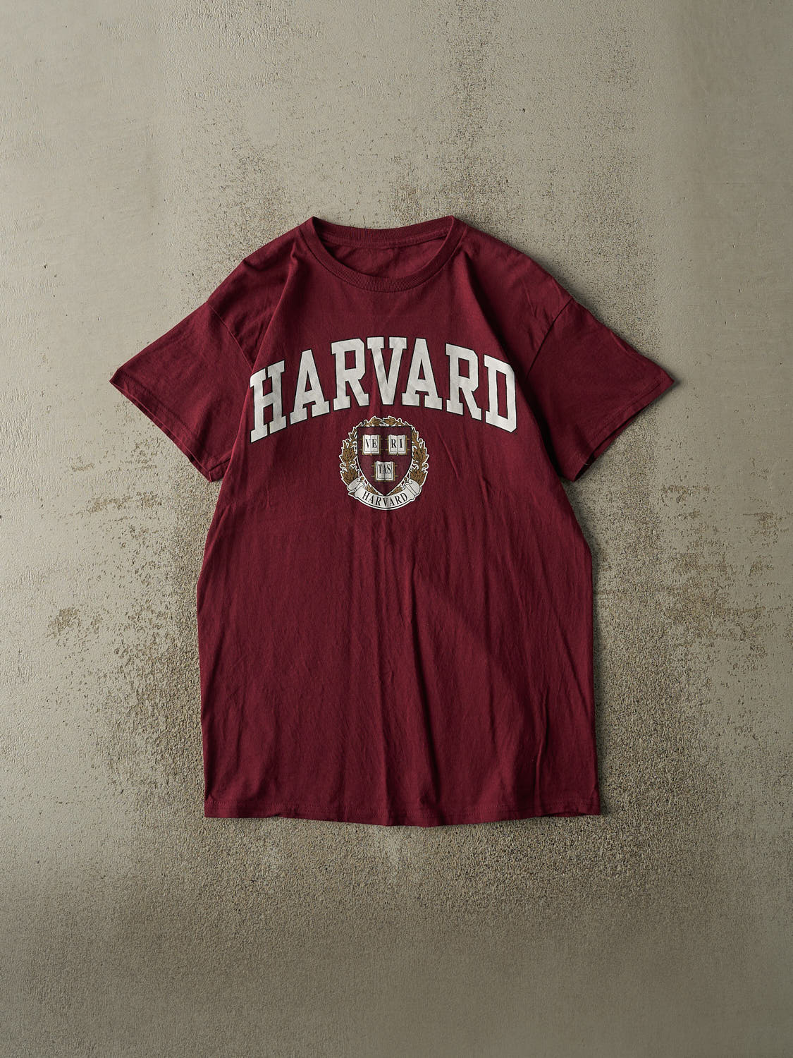 Vintage Y2K Burgundy Harvard University Tee (S)