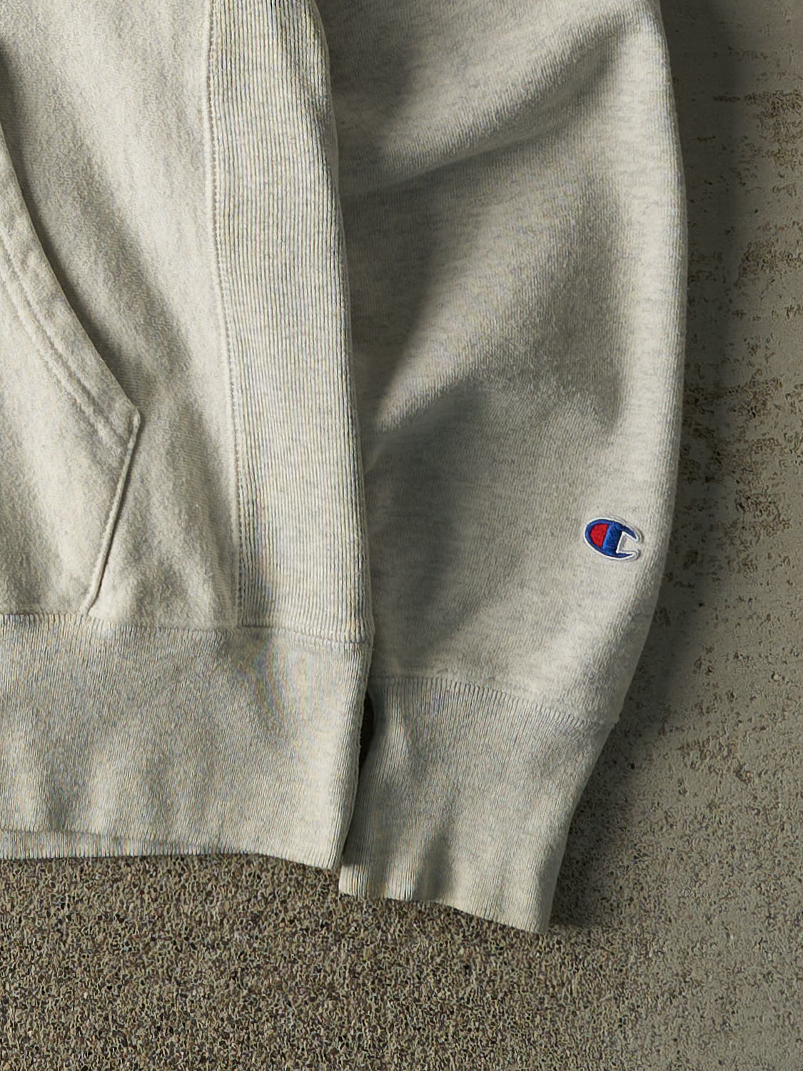 Vintage Y2K Heather Grey Princeton University Champion Reverse Weave Hoodie (M/L)