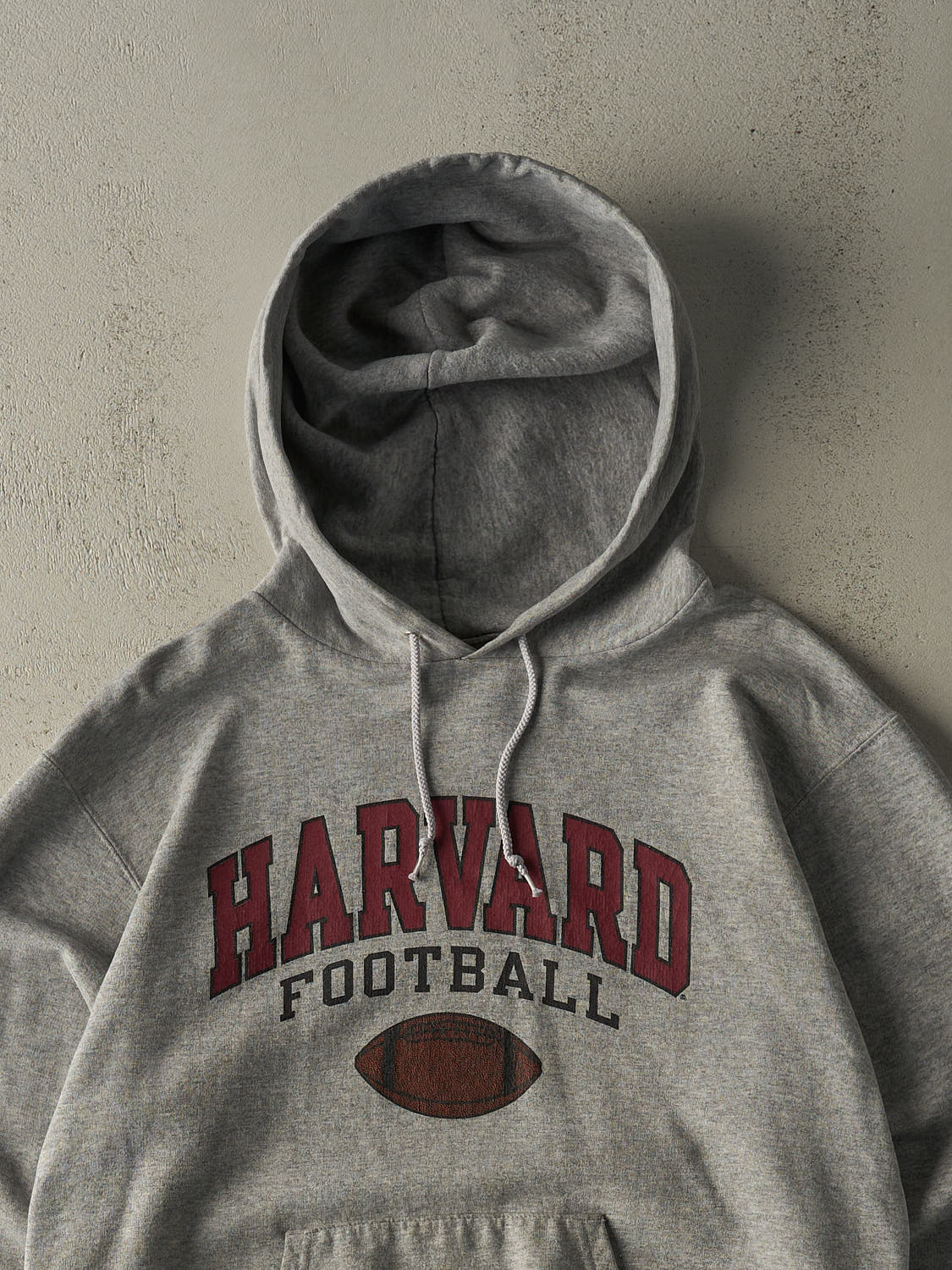 Vintage 90s Grey Harvard University Football Champion Hoodie (M/L)