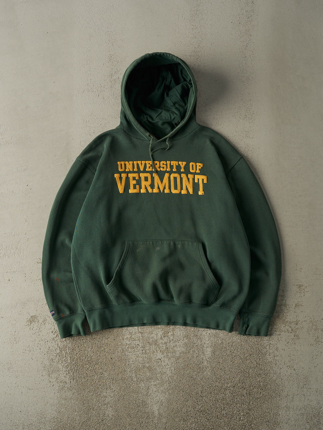 Vintage 90s Green University of Vermont Embroidered Hoodie (L/XL)