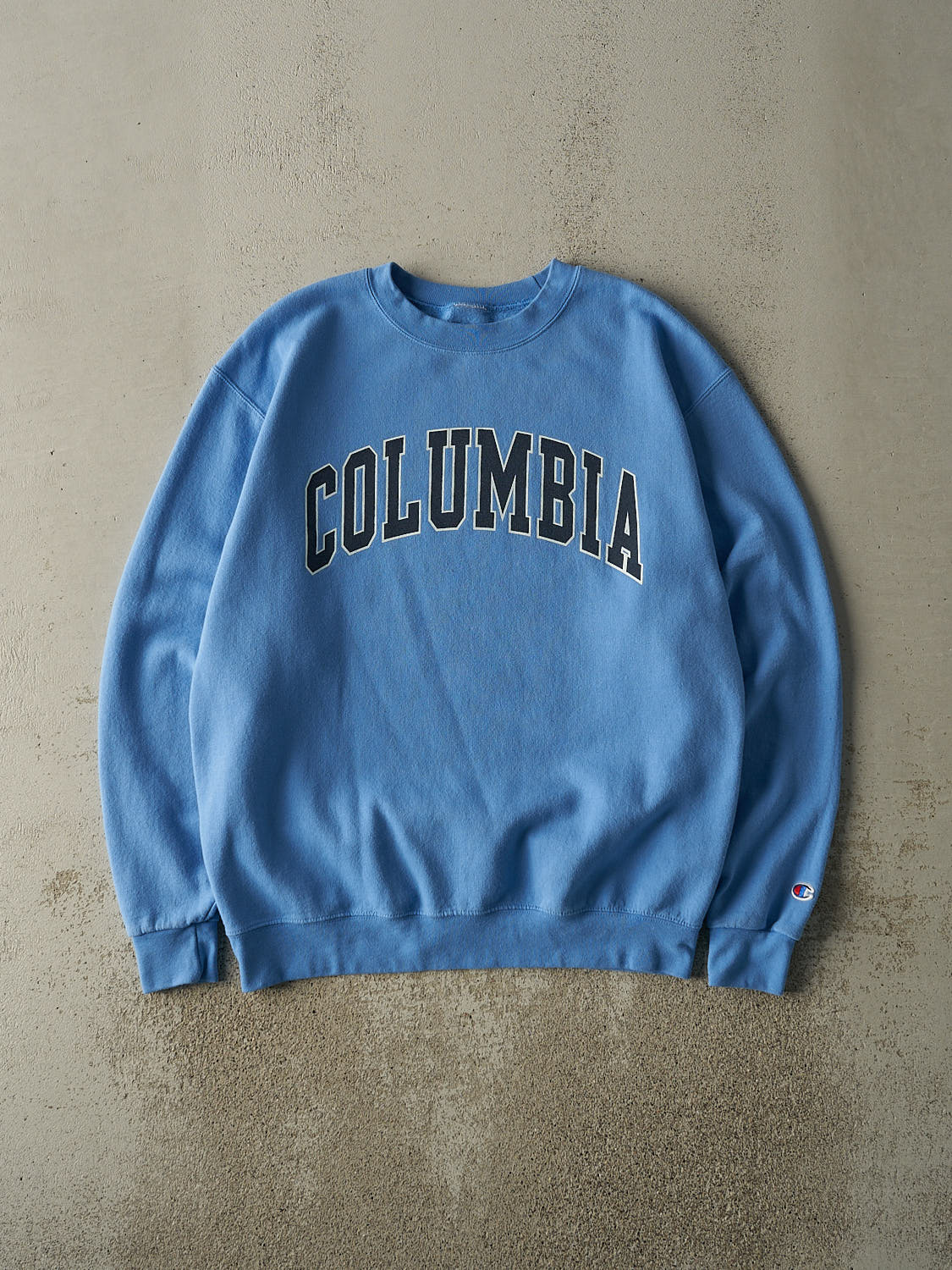 Vintage Y2K Blue Columbia University Champion Crewneck (L)