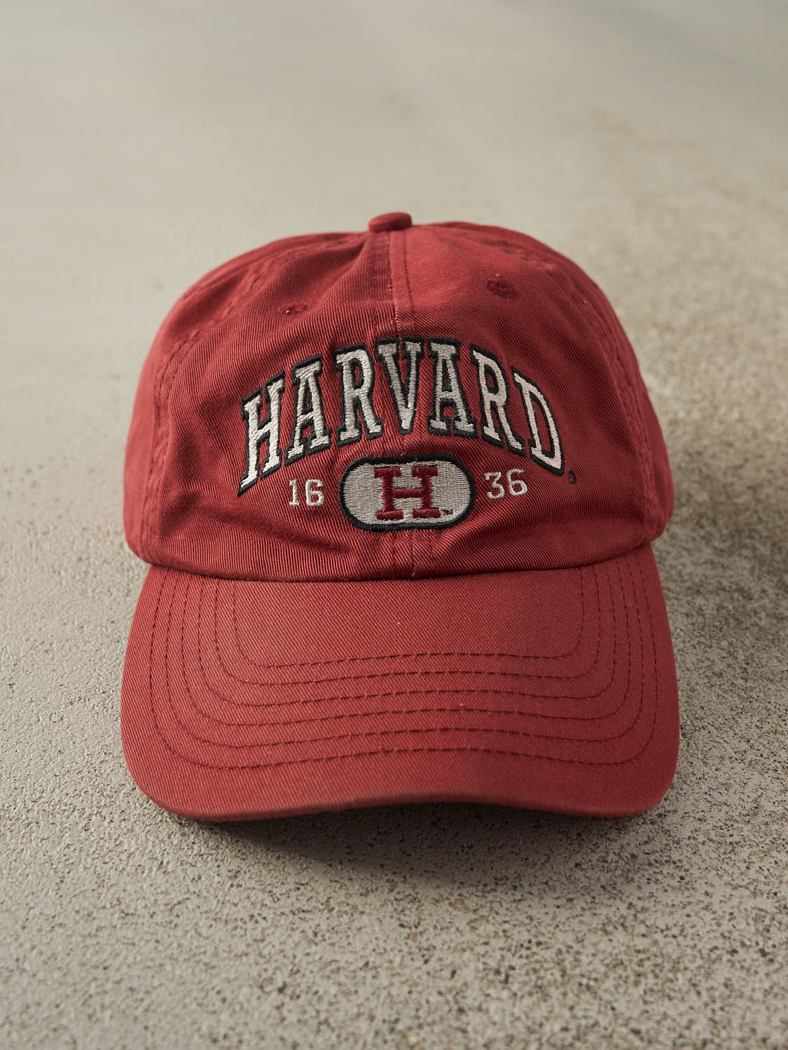 Vintage Y2K Red Harvard Embroidered Strapback