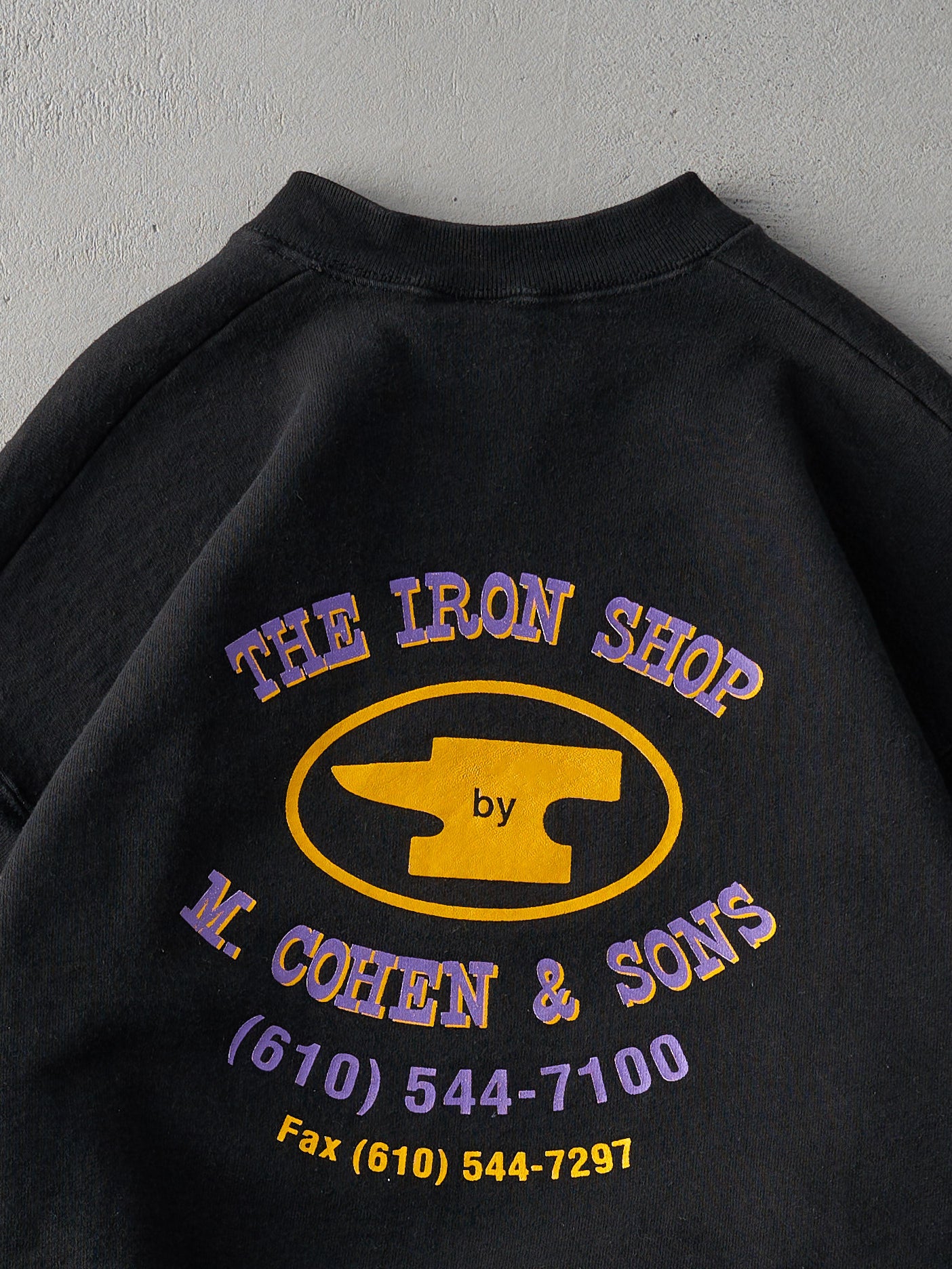 Vintage 90s Black The Iron Shop Crewneck (L)