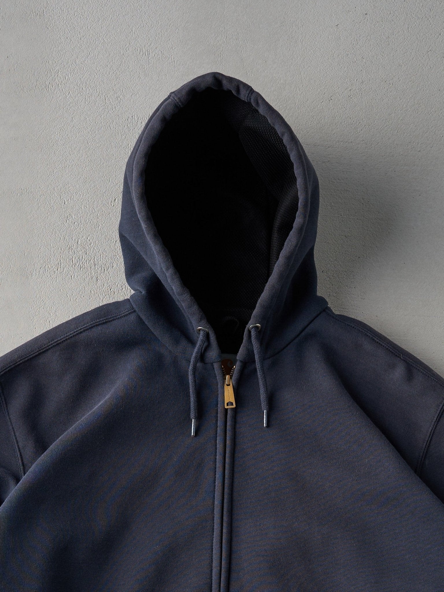 Vintage 90s Dark Navy Blue Carhartt Zip Up Hoodie (XL/XXL)