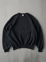 Vintage 90s Black Blank Crewneck (L)