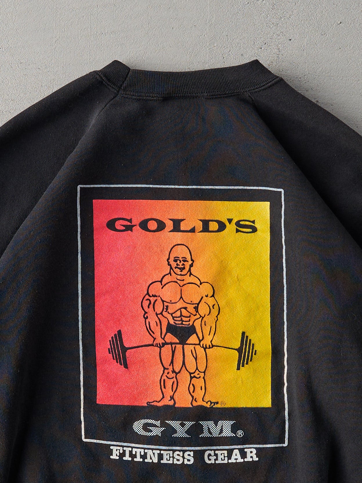Vintage 80s Black Golds Gym Crewneck (M)