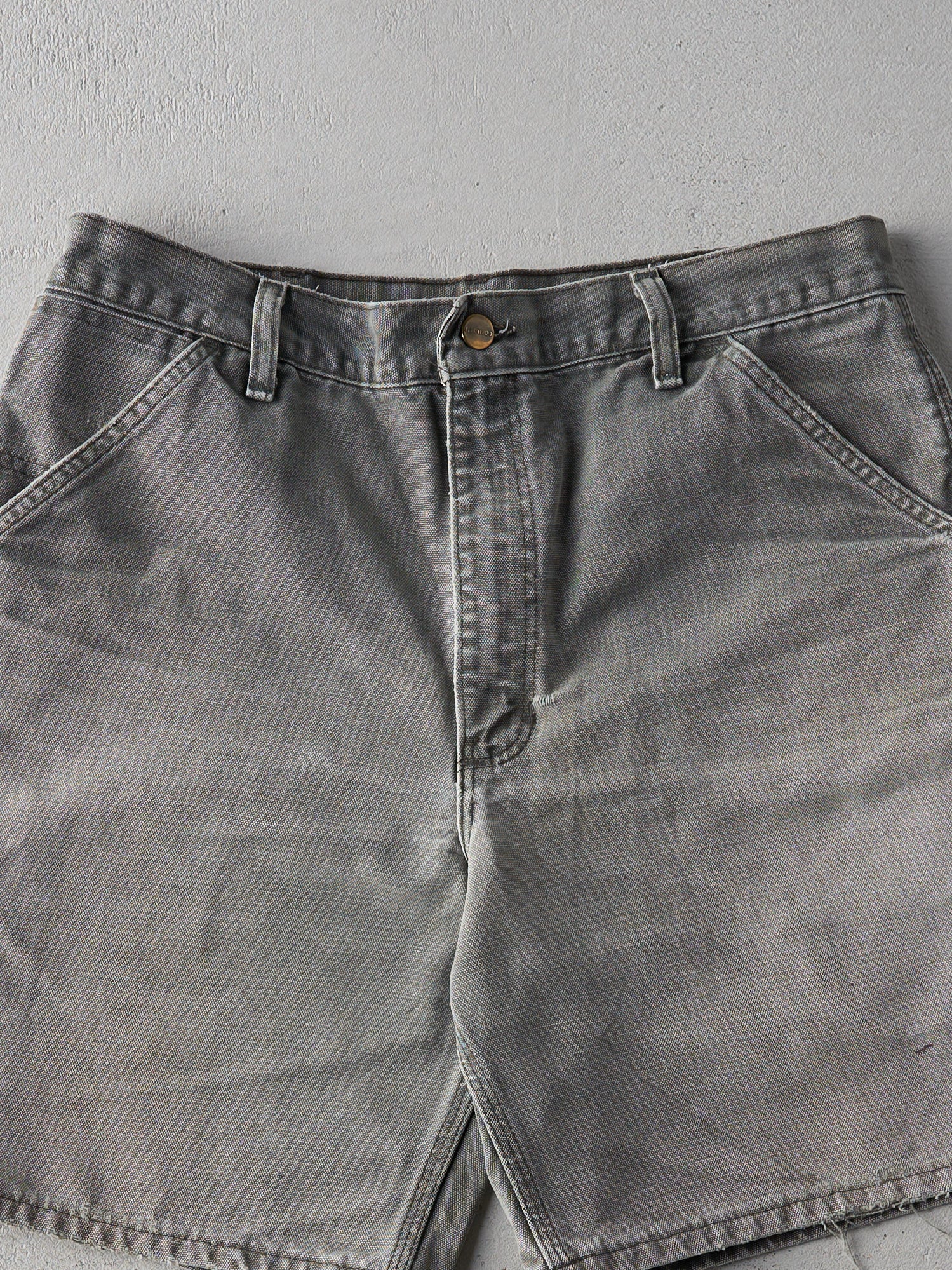 Vintage 90s Faded Grey Carhartt Workwear Shorts (33x8)