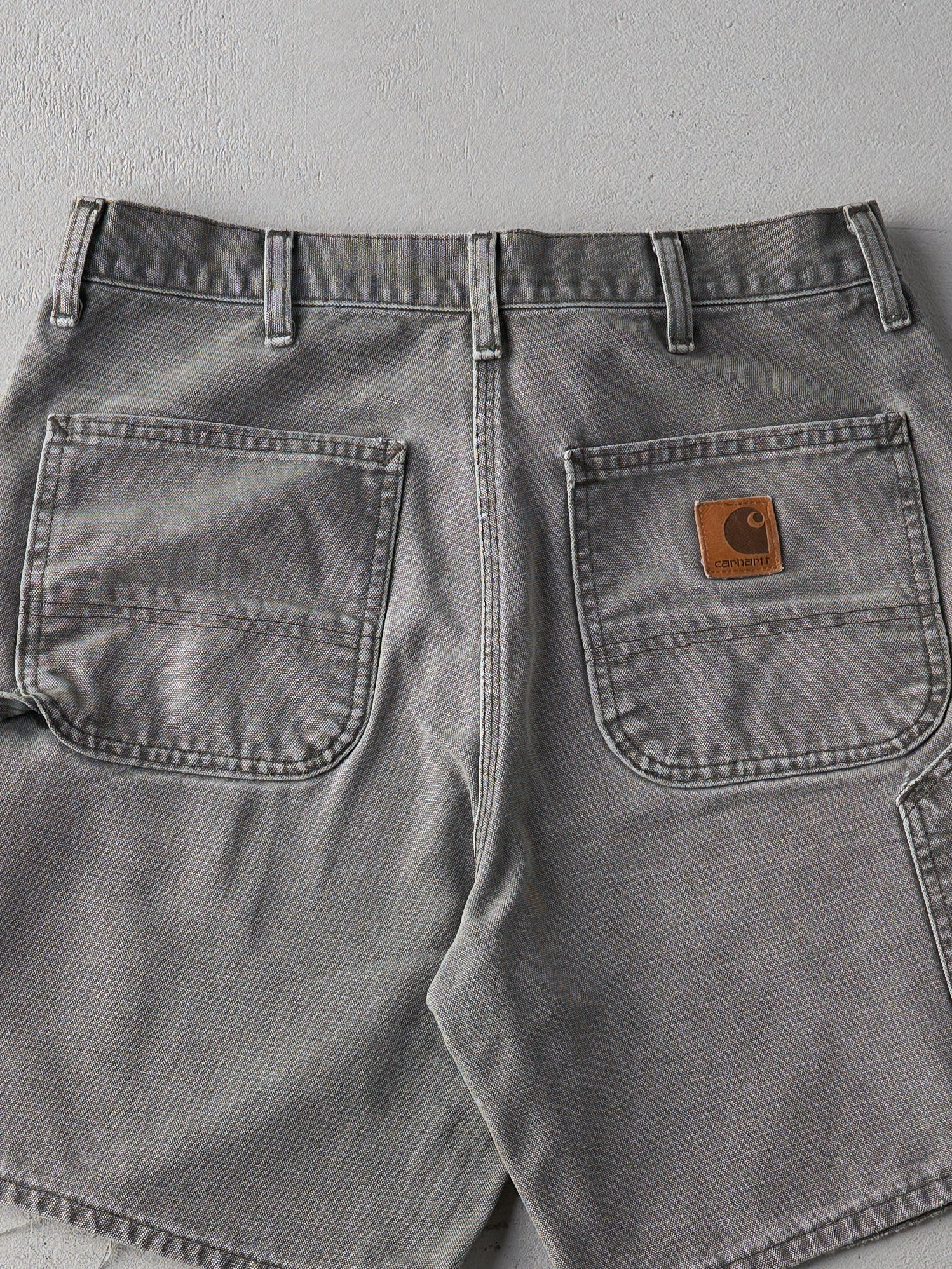 Vintage 90s Faded Grey Carhartt Workwear Shorts (33x8)