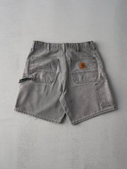 Vintage 90s Faded Grey Carhartt Workwear Shorts (33x8)