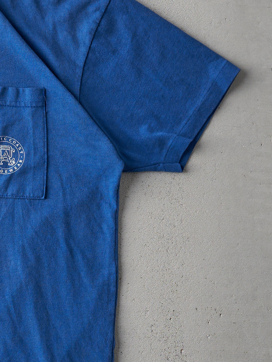 Vintage 90s Royal Blue Pacific Coast Loungewear Single Stitch Tee (M)