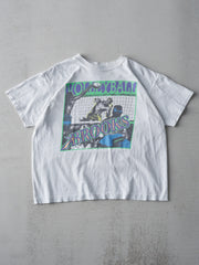 Vintage 90s White Brooks Volleyball Single Stitch Tee (L)