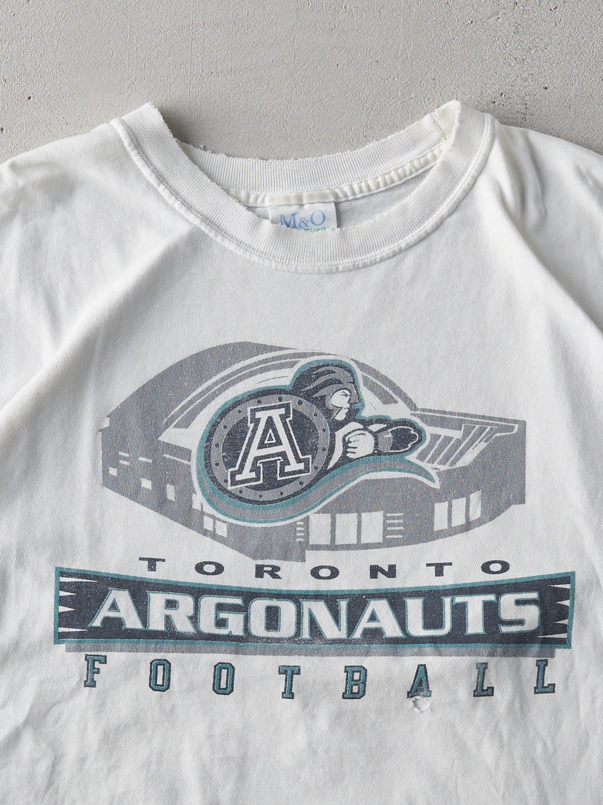 Vintage Y2K White Toronto Argonauts Football Boxy Tee (L)