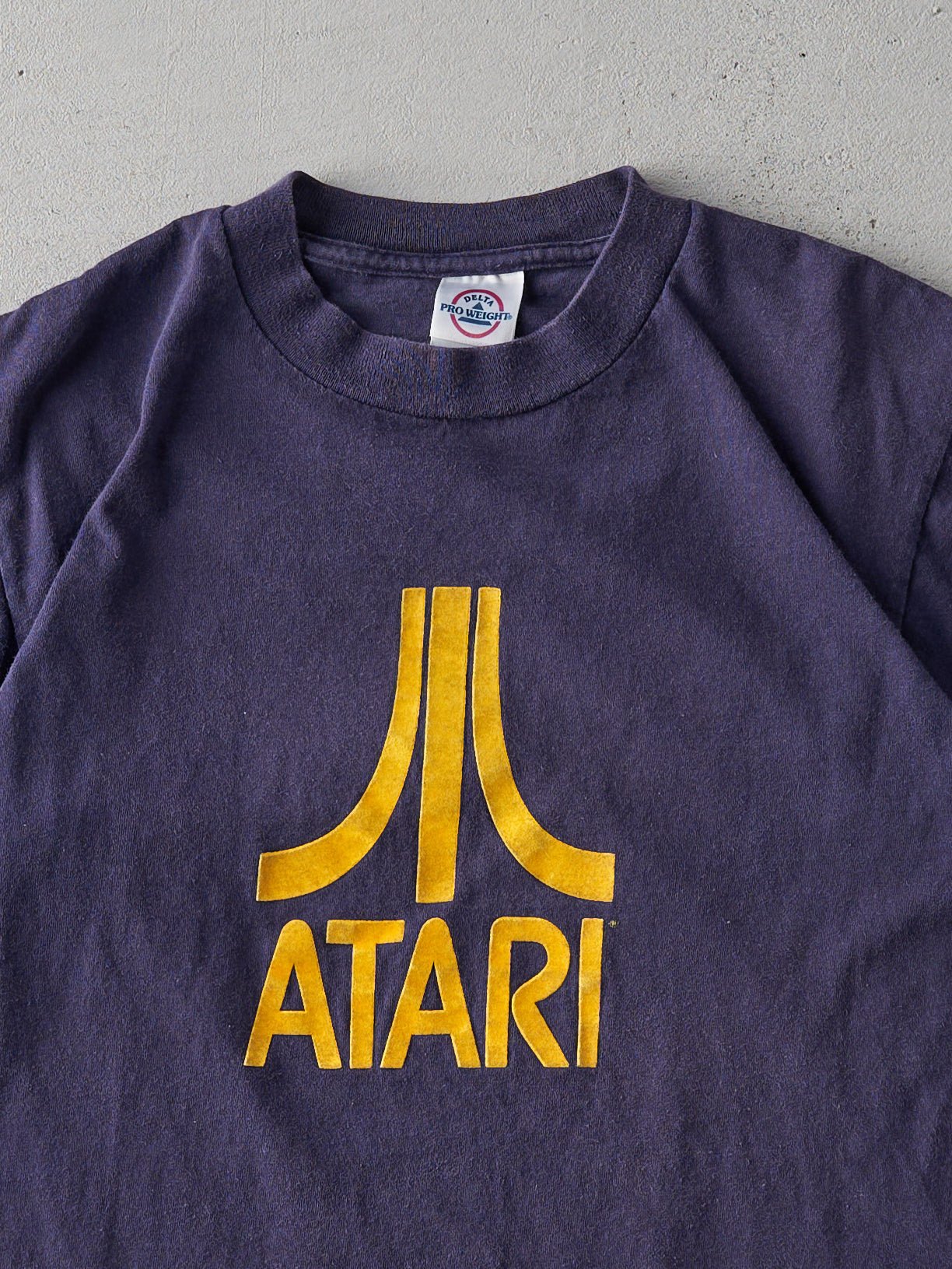 Vintage Y2K Navy Blue Atari Tee (S)