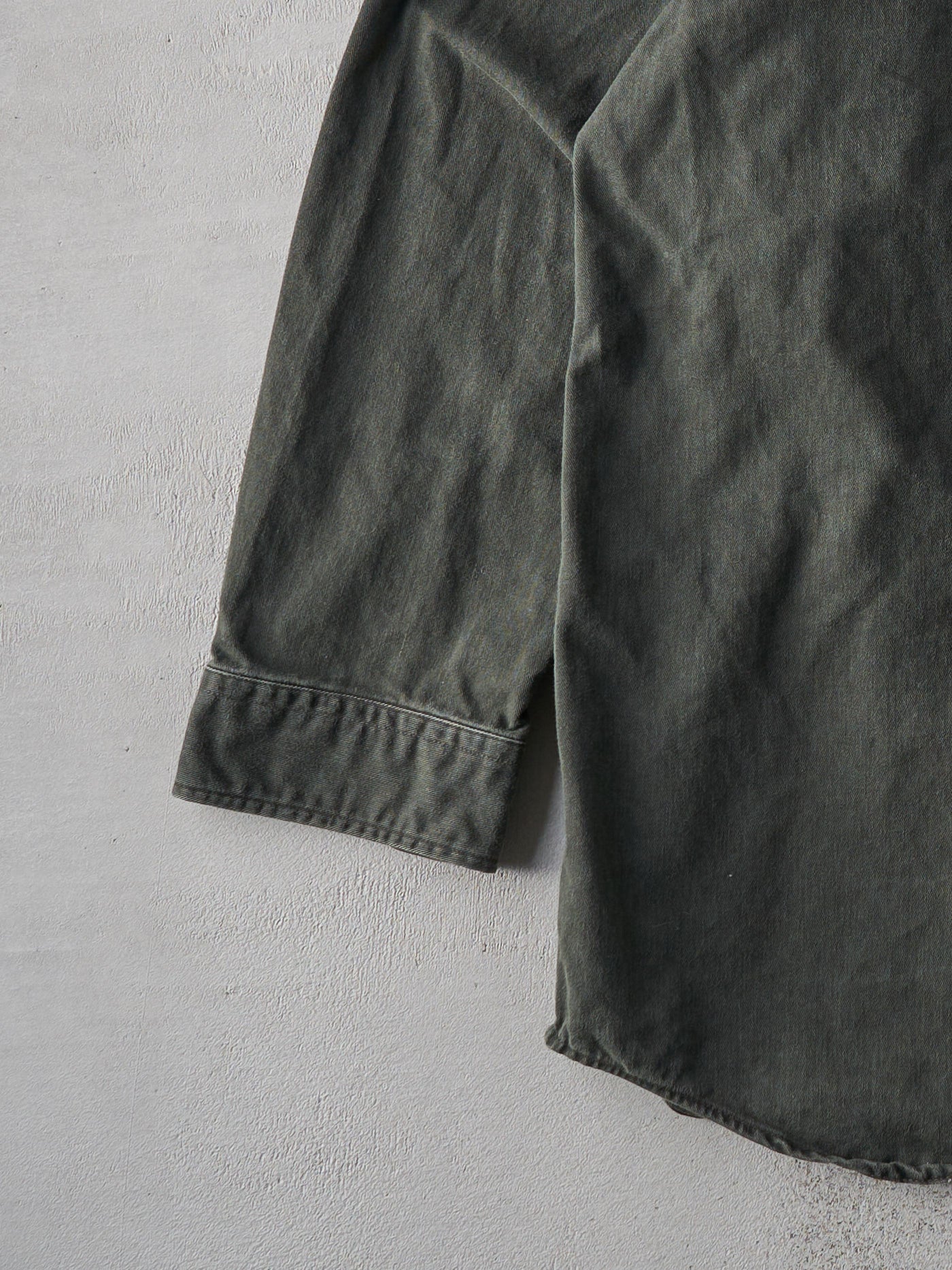 Vintage 90s Forest Green Carhartt Button Up Long Sleeve (XXL)