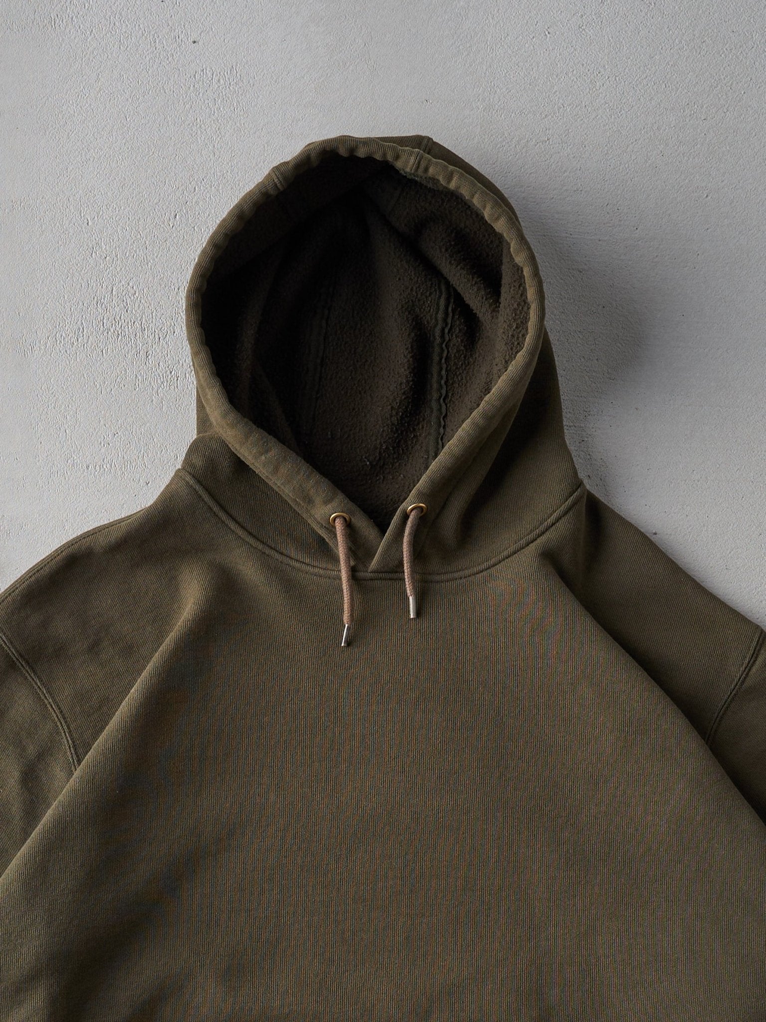 Vintage 90s Army Green Long Carhartt Blank Hoodie (XXL)