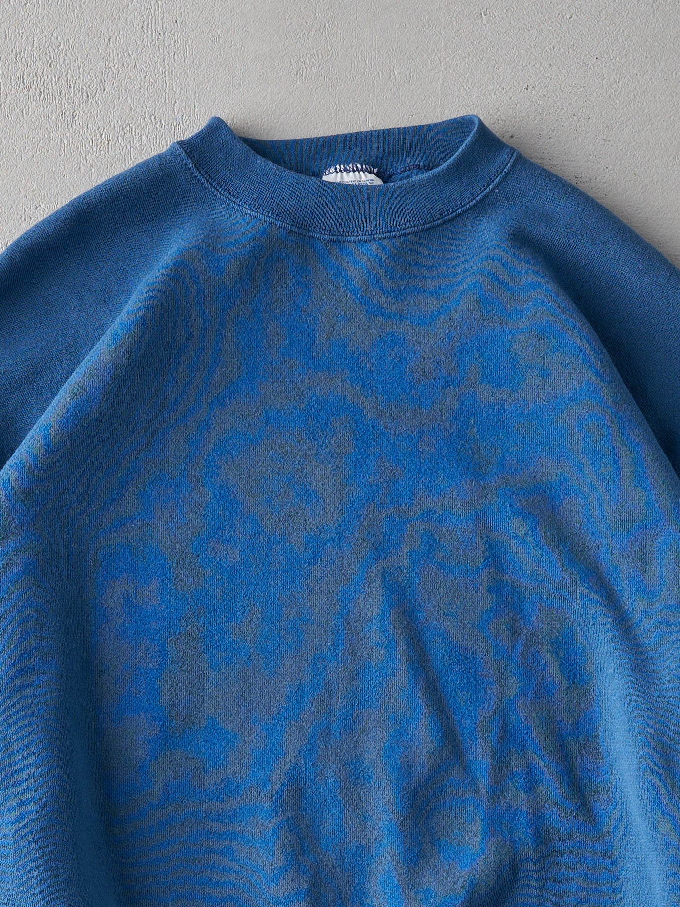 Vintage 90s Teal Blue Discus Athletic Blank Crewneck (L)