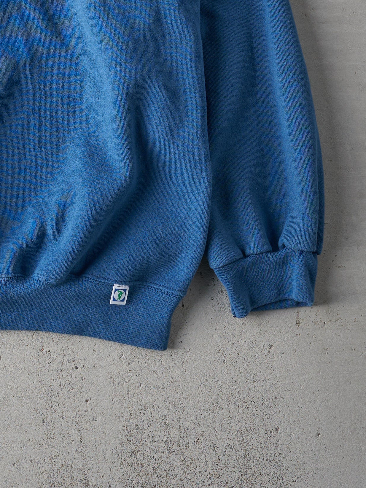 Vintage 90s Teal Blue Discus Athletic Blank Crewneck (L)