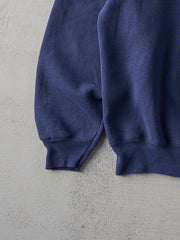 Vintage 90s Navy Blue Hanes Boxy Blank Crewneck (L)