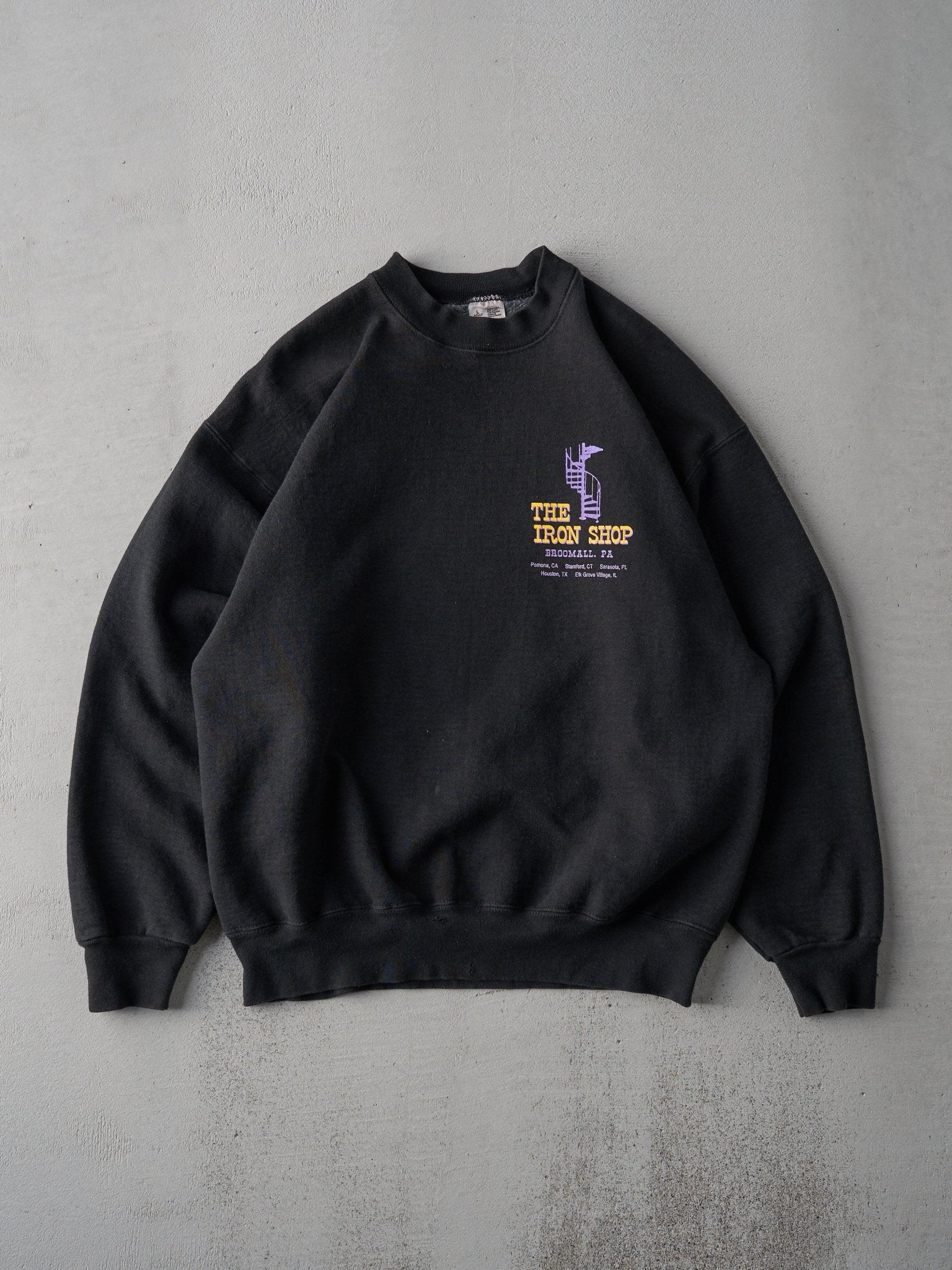 Vintage 90s Black The Iron Shop Crewneck (L)