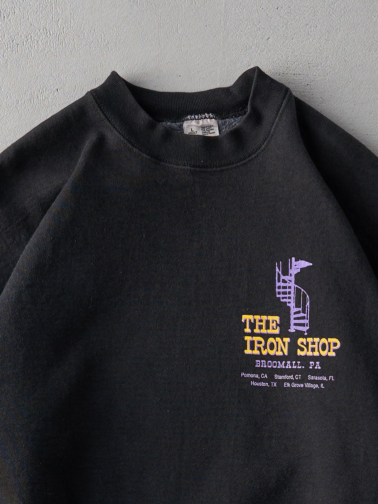 Vintage 90s Black The Iron Shop Crewneck (L)