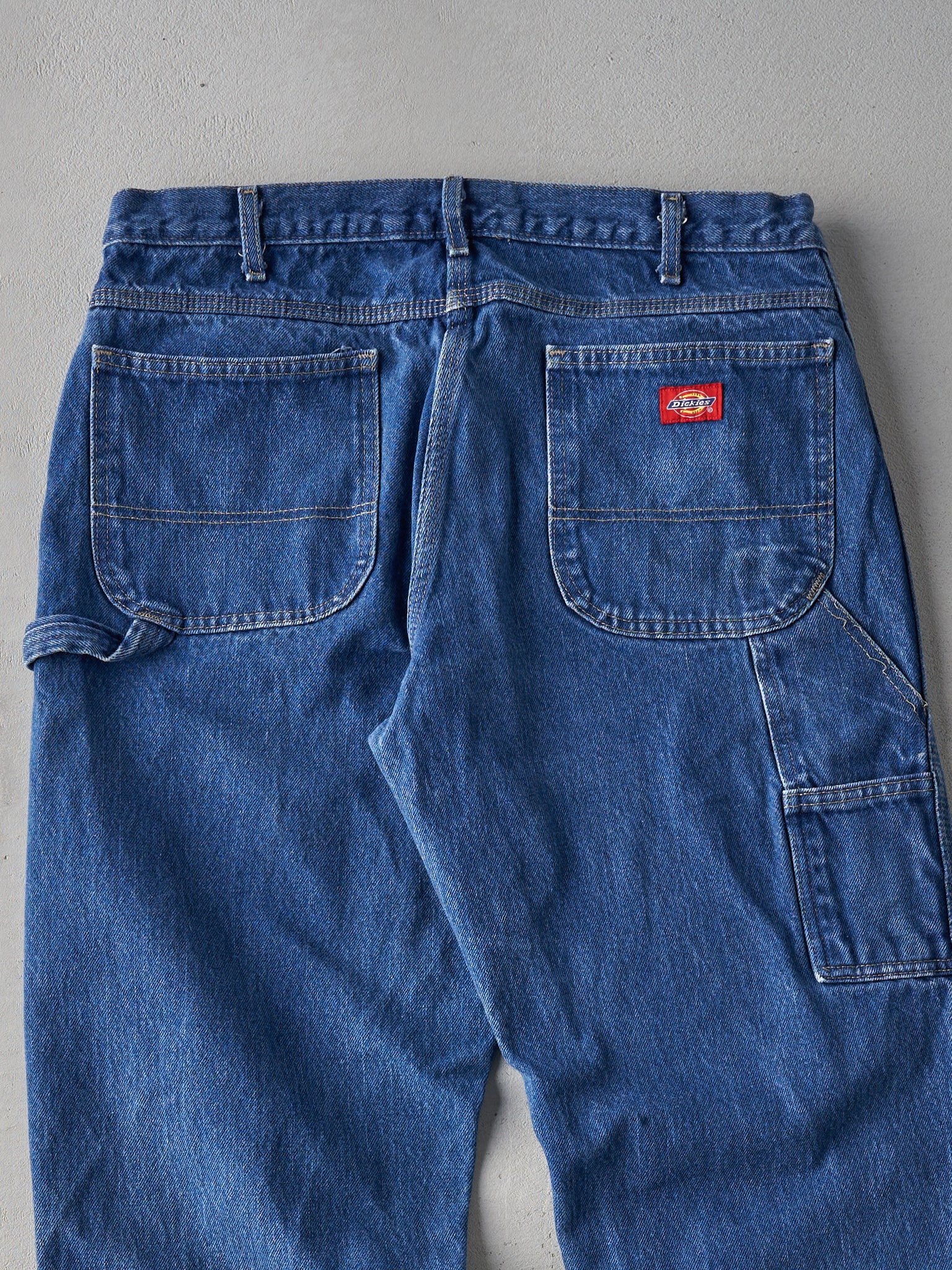 Vintage 90s Mid Wash Blue Dickies Carpenter Pants (36x33)