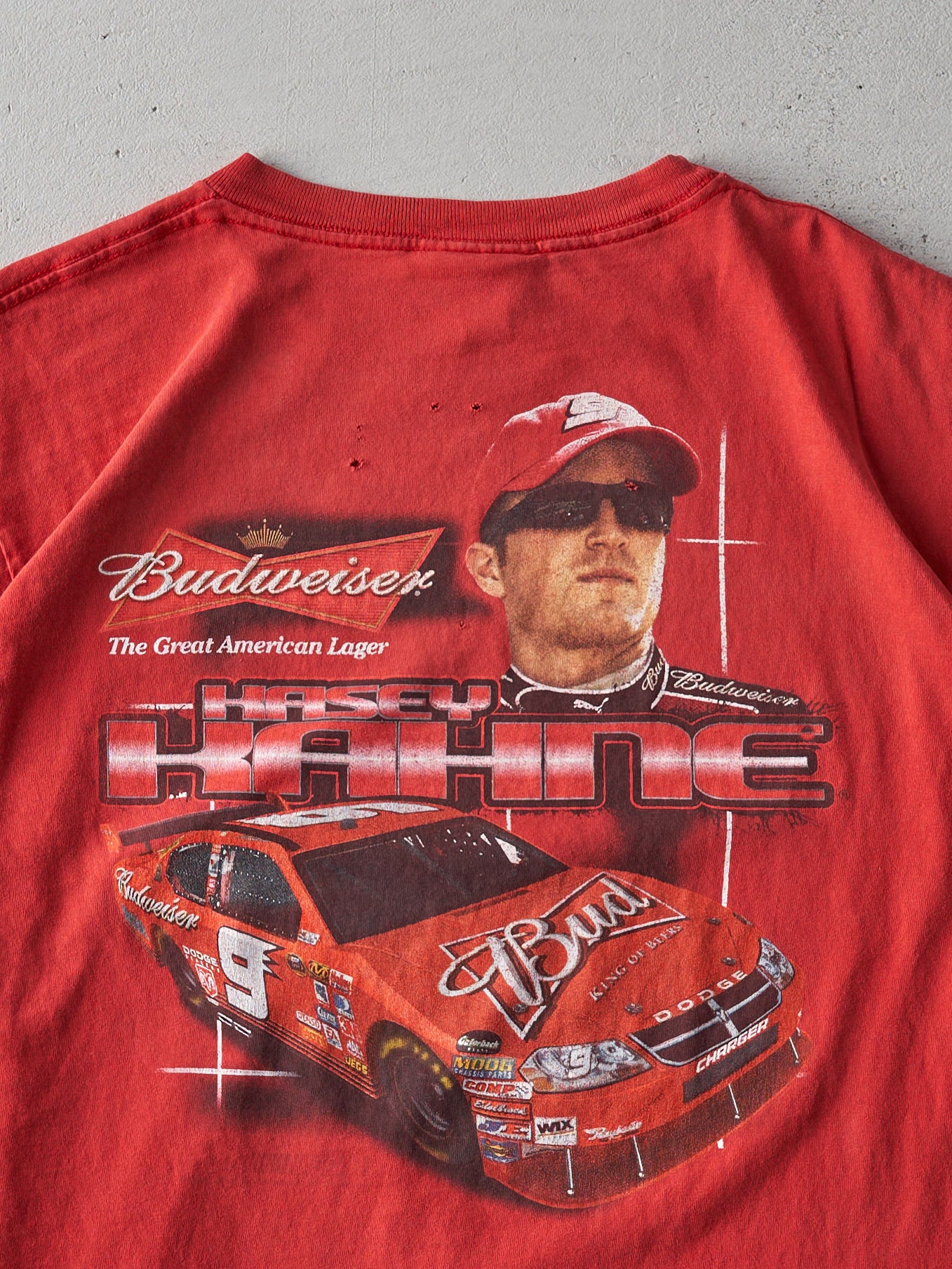 Vintage 90s Red Kasey Kahne Daytona 500 Racing Tee (M)