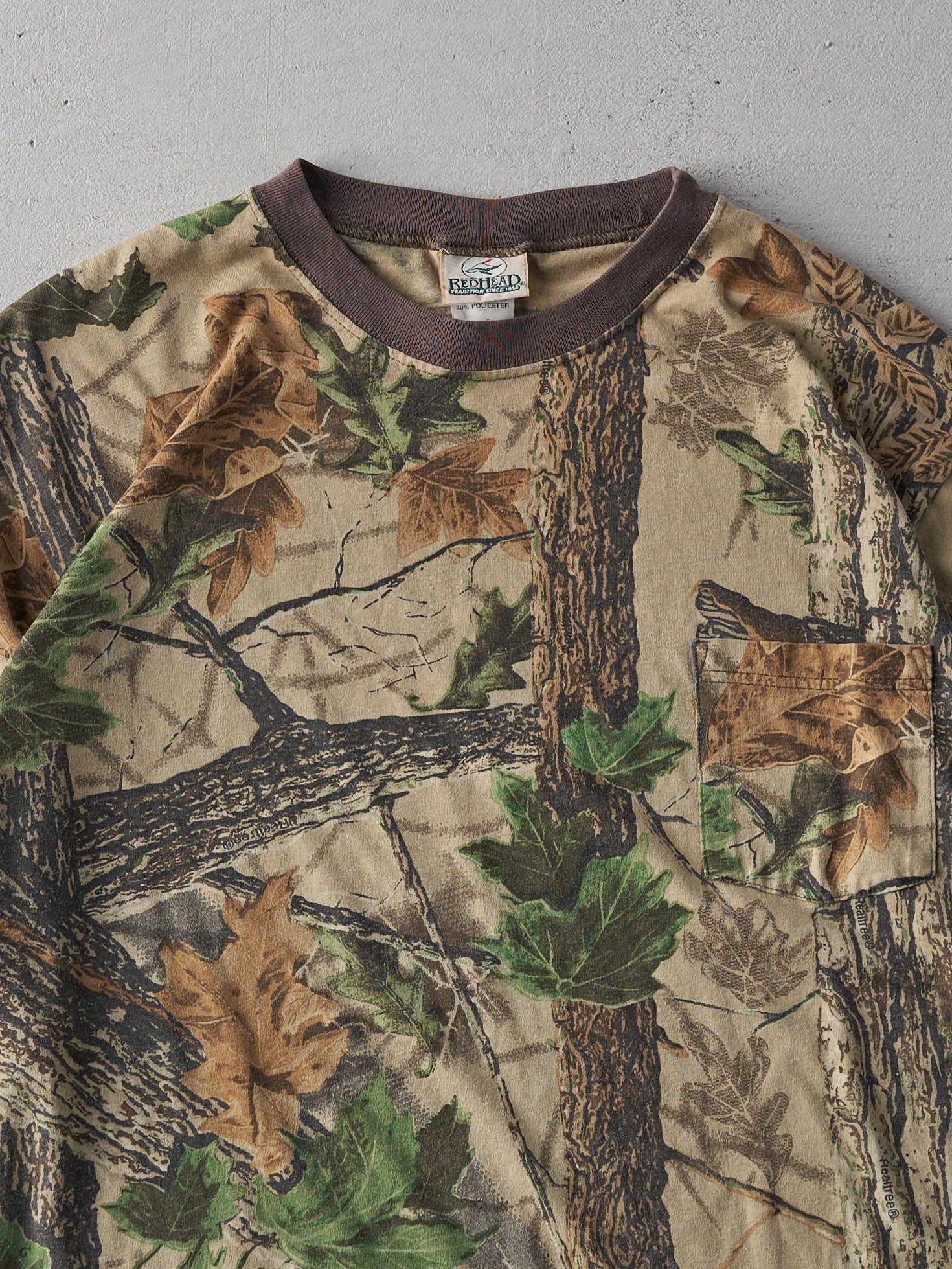 Vintage 90s Green Camo Realtree Pocket Shirt (L)