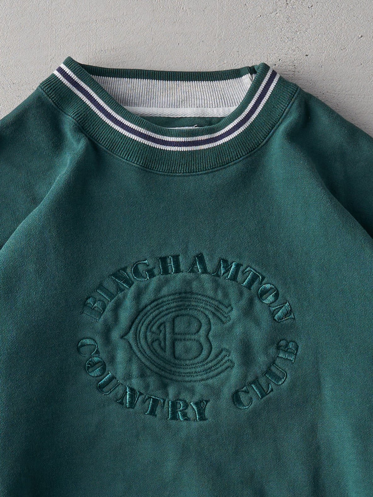 Vintage 90s Forest Green Binghamton Country Club Crewneck (M/L)