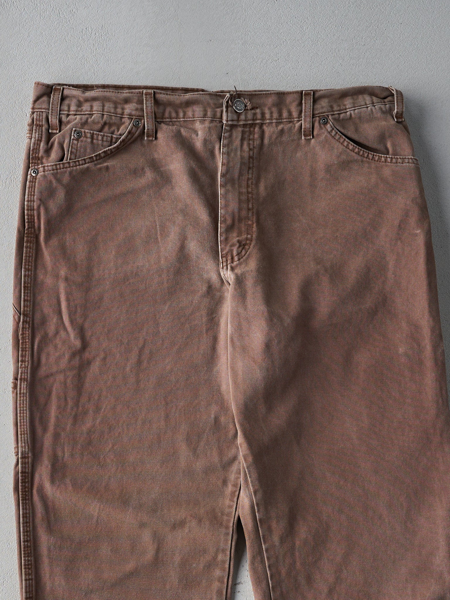 Vintage 90s Faded Brown Relaxed Fit Dickies Carpenter Pants (36x30)