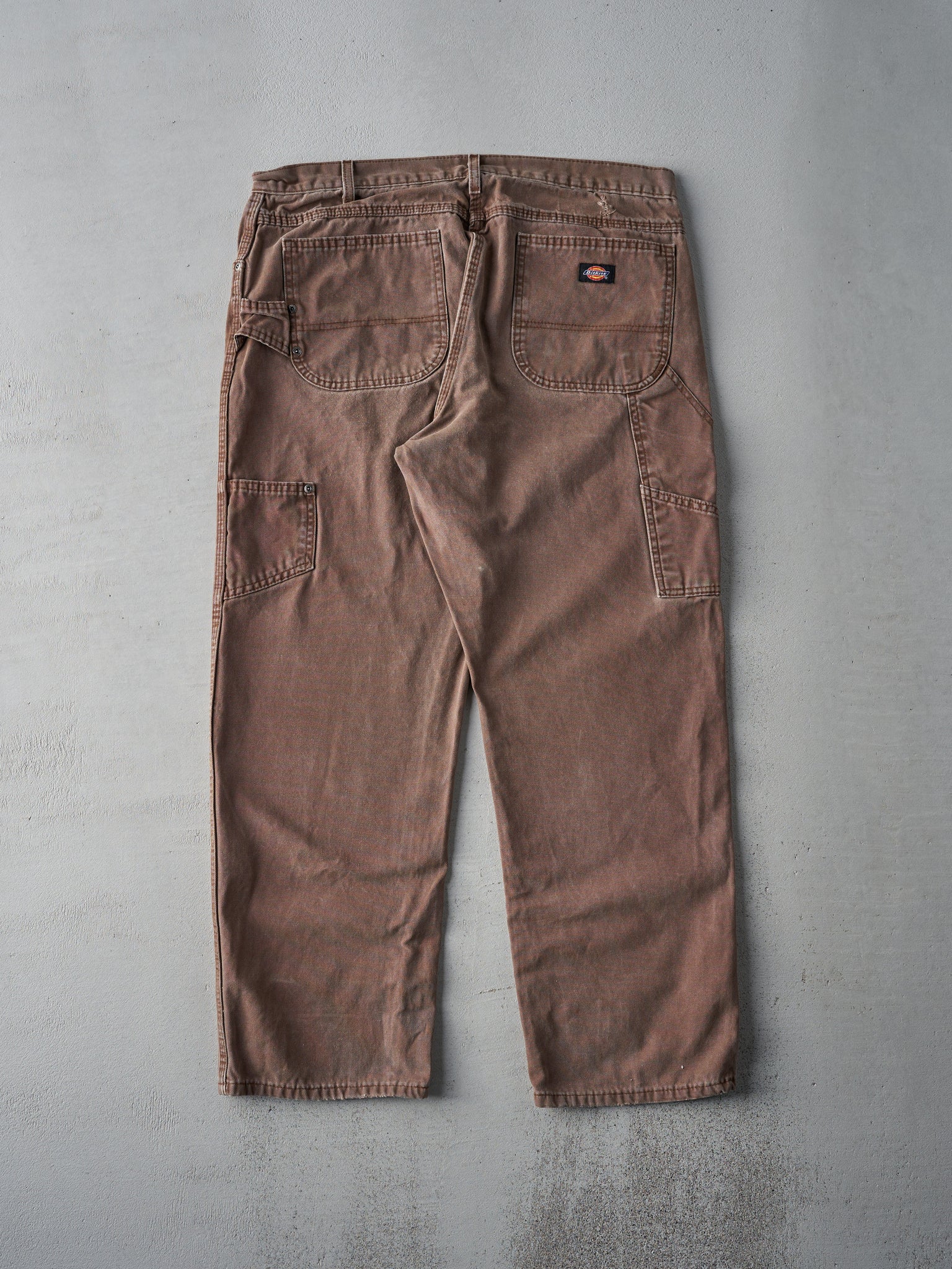 Vintage 90s Faded Brown Relaxed Fit Dickies Carpenter Pants (36x30)