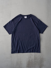 Vintage 90s Navy Blank Tee (M)