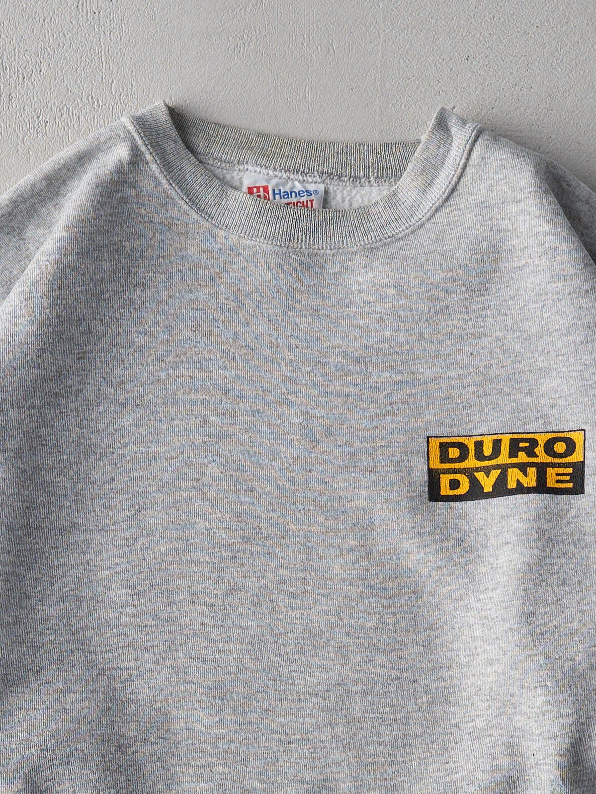 Vintage 90s Light Grey Duro Dyne Boxy Crewneck (L)