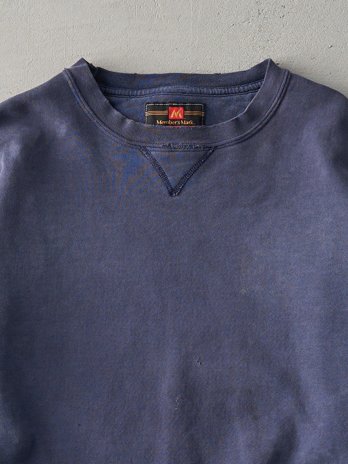 Vintage 90s Navy Members Mark x Russell Athletics Blank Crewneck (M)