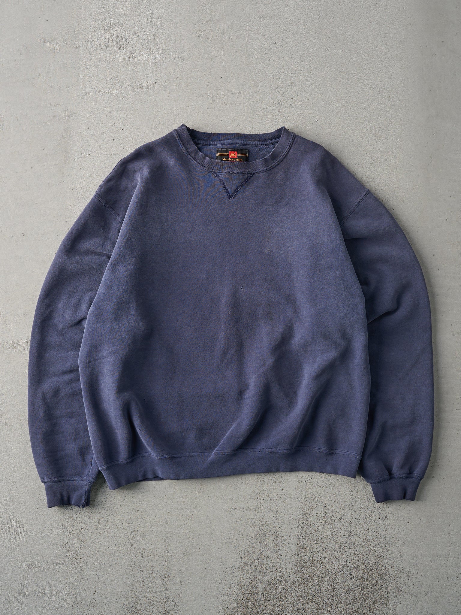 Vintage 90s Navy Members Mark x Russell Athletics Blank Crewneck (M)