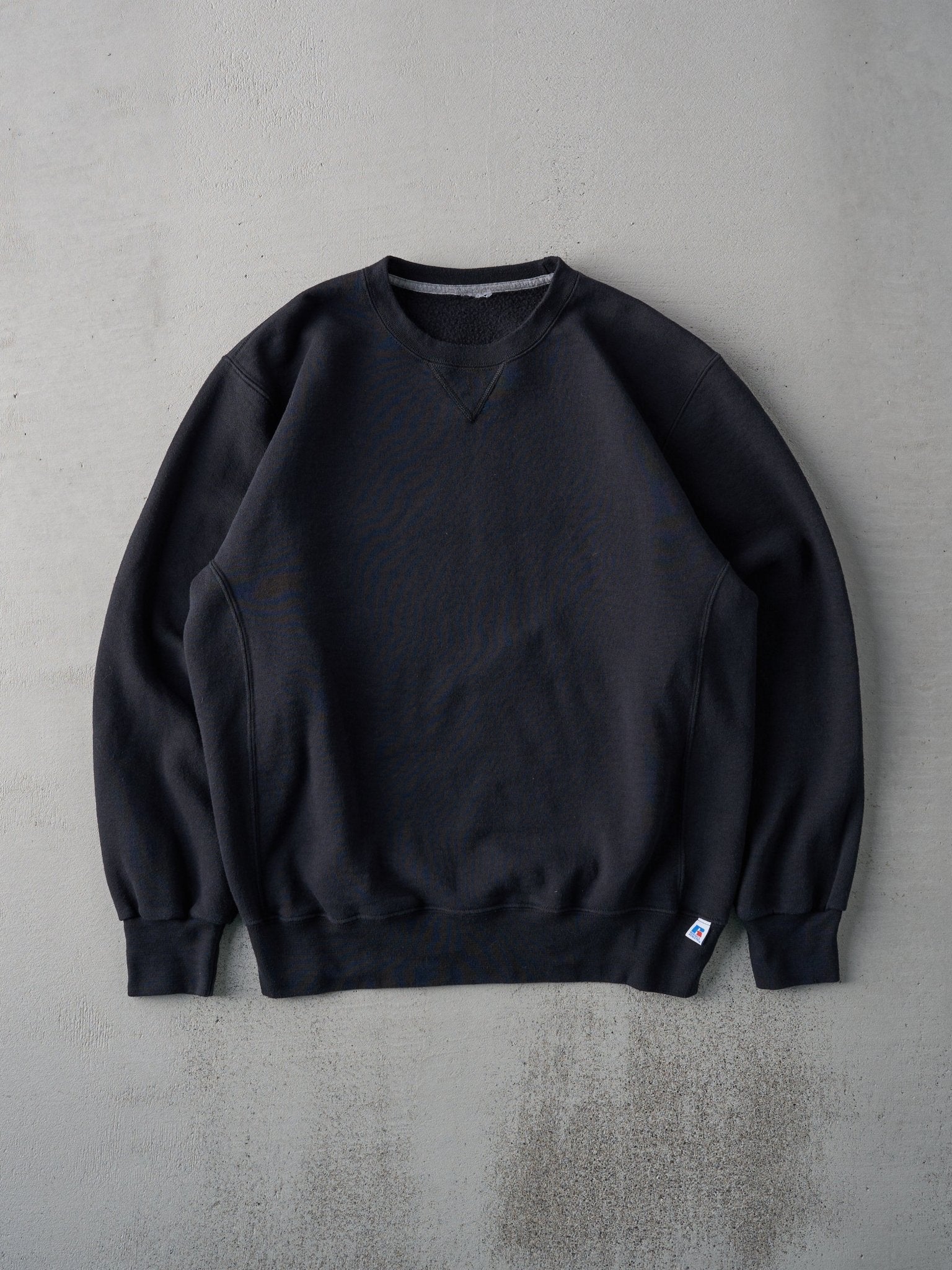 Vintage 90s Black Russell Athletics Blank Crewneck (L)