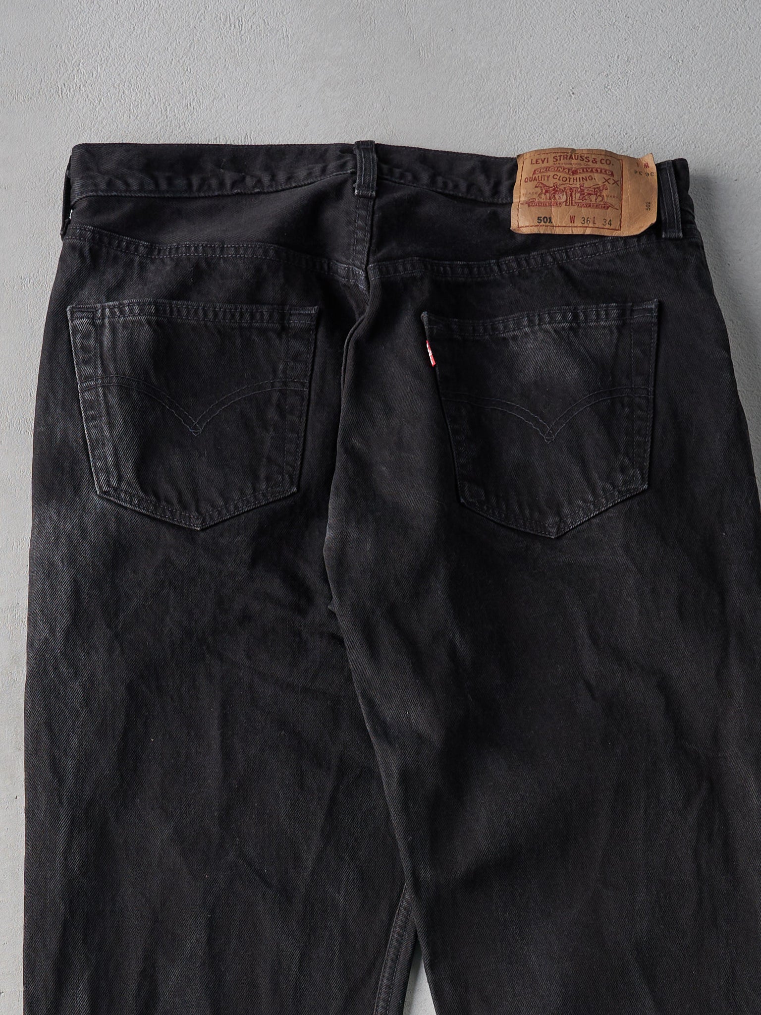 Vintage 90s Black Levi's 501 Denim Pants (34x34)