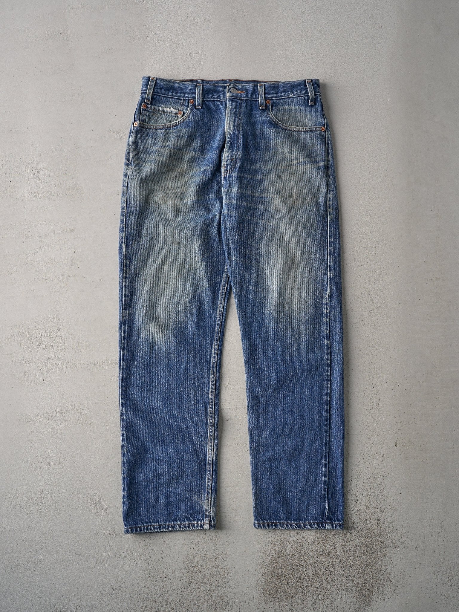Vintage 80s Mid Wash Levi's 505 Denim Jeans (34xx31)