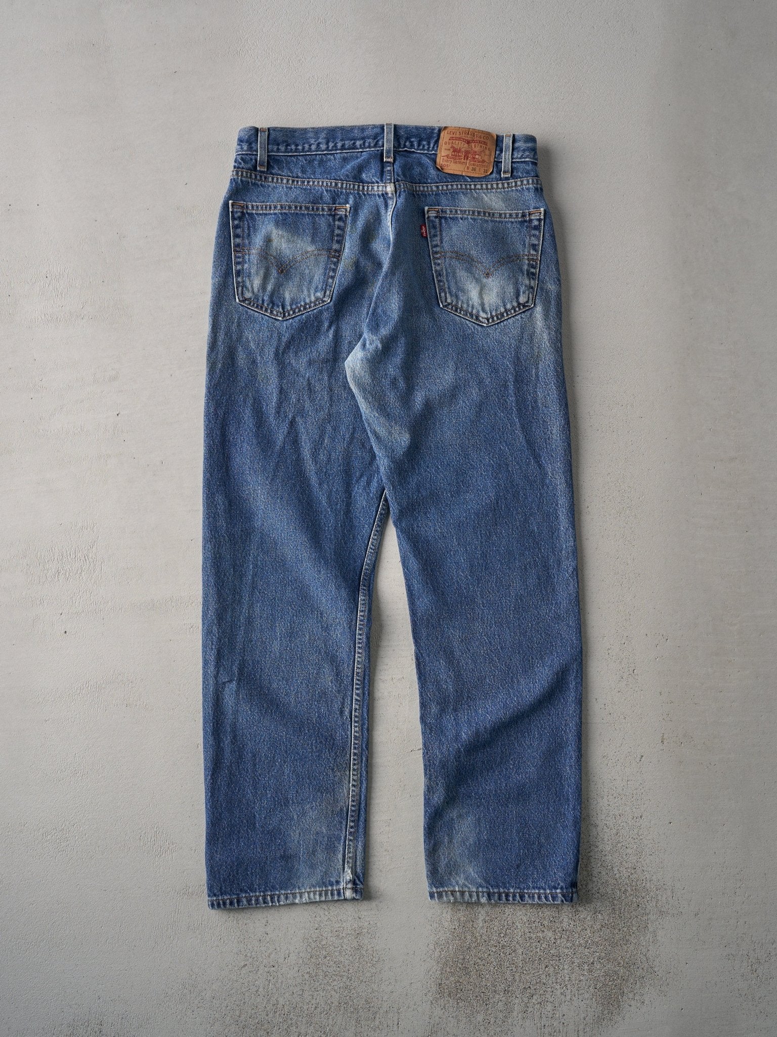 Vintage 80s Mid Wash Levi's 505 Denim Jeans (34xx31)