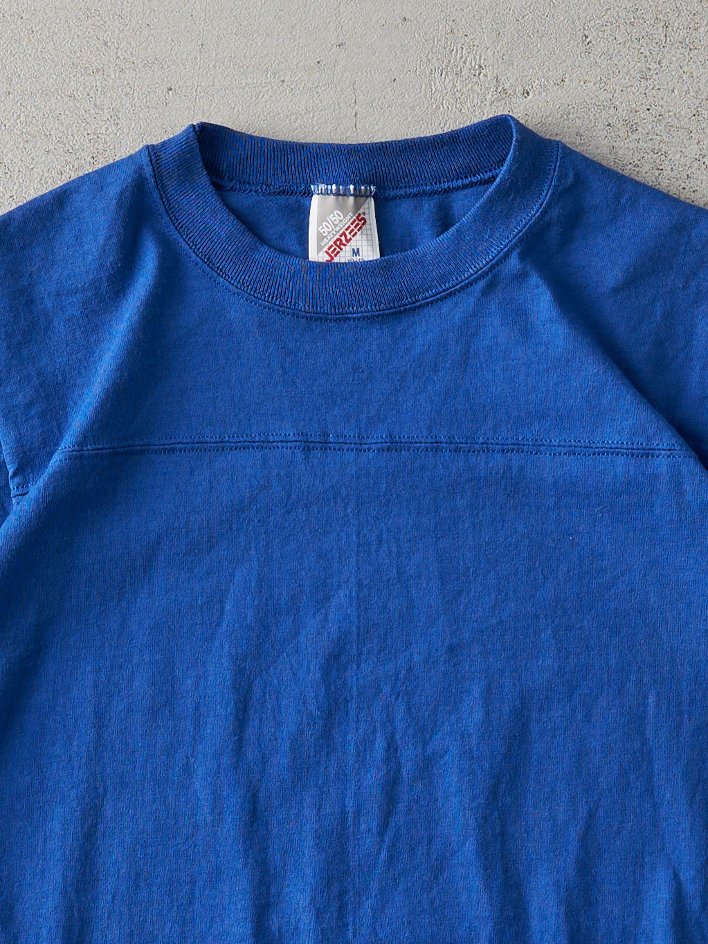 Vintage 90s Royal Blue Blank Baby Ringer Tee (XS)