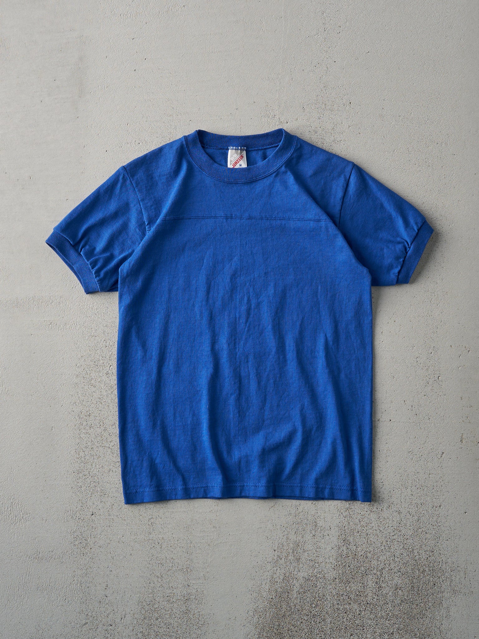 Vintage 90s Royal Blue Blank Baby Ringer Tee (XS)