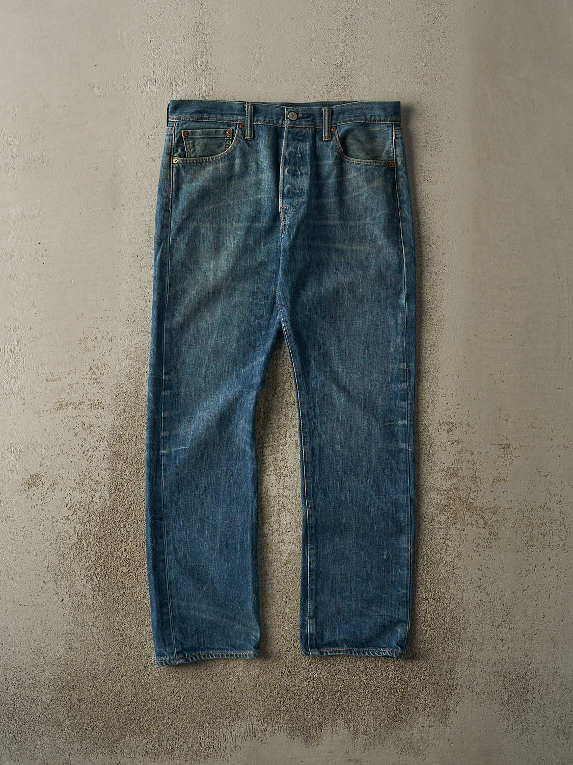 Vintage Y2K Dark Wash Levi's 501 Jeans (34x30)