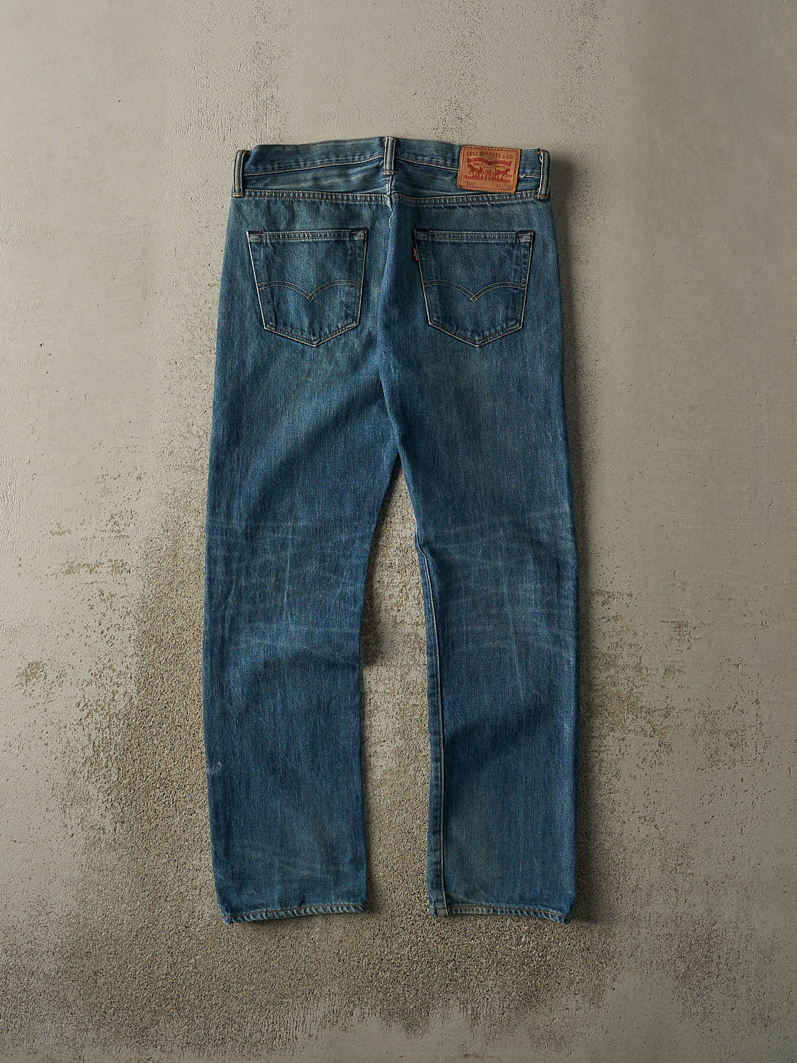 Vintage Y2K Dark Wash Levi's 501 Jeans (34x30)
