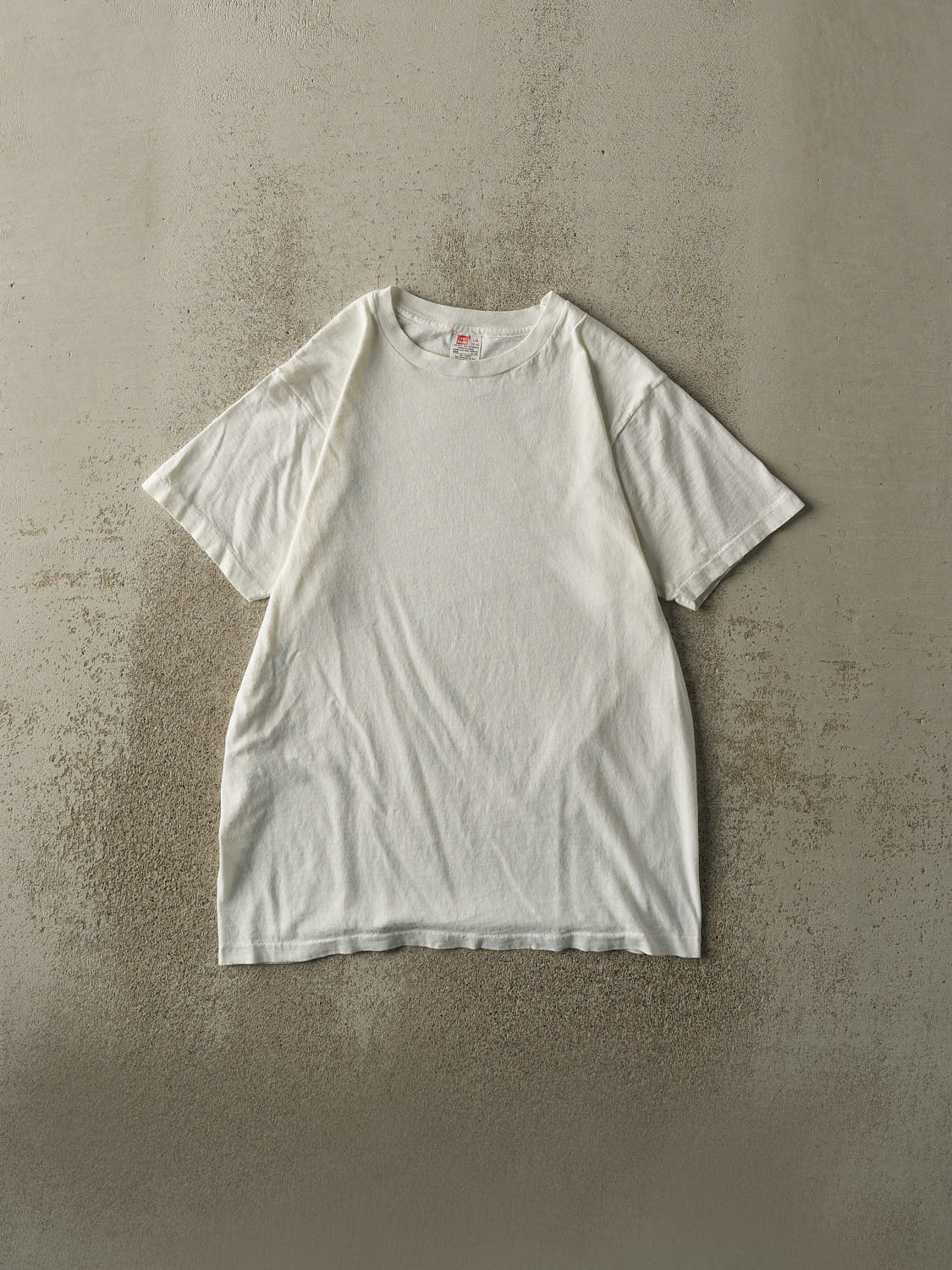 Vintage 90s White Blank Single Stitch Tee (S/M)