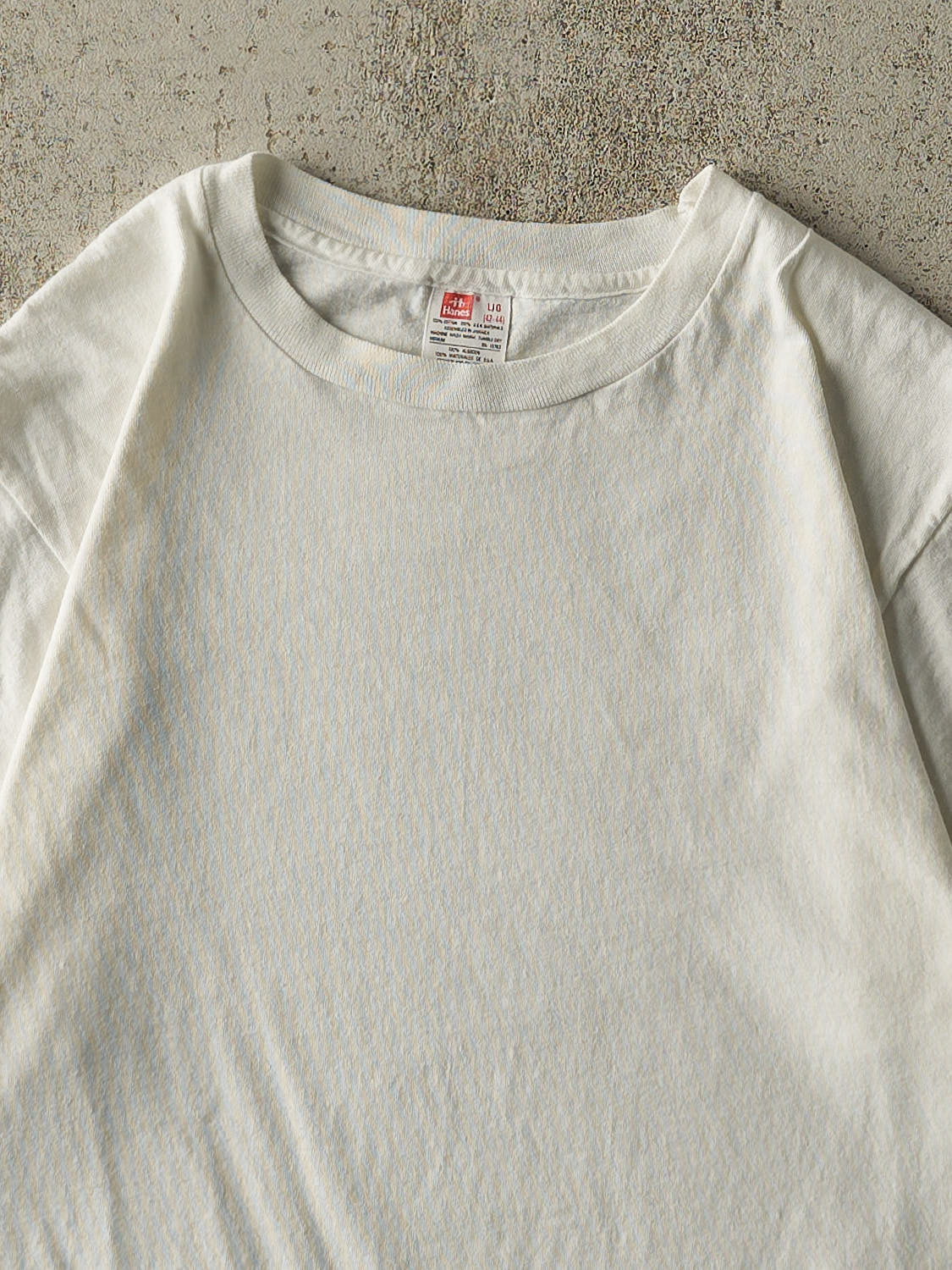 Vintage 90s White Blank Single Stitch Tee (S/M)