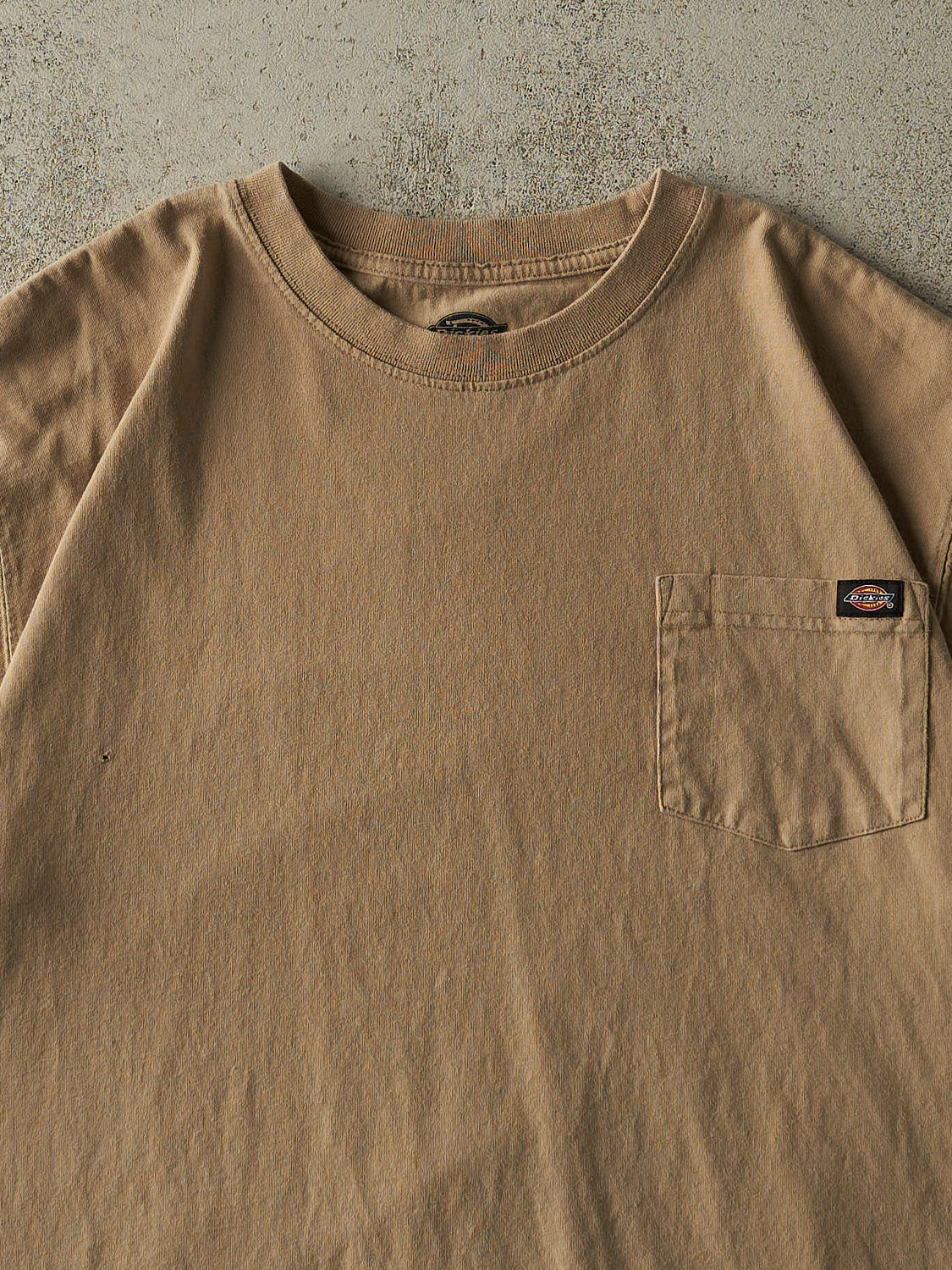 Vintage Y2K Beige Dickies Pocket Tee (XL)