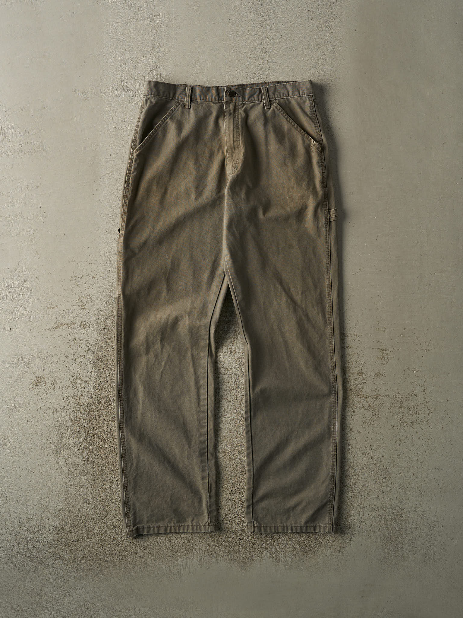 Vintage 90s Dark Green Rustler Carpenter Pants (34x33)